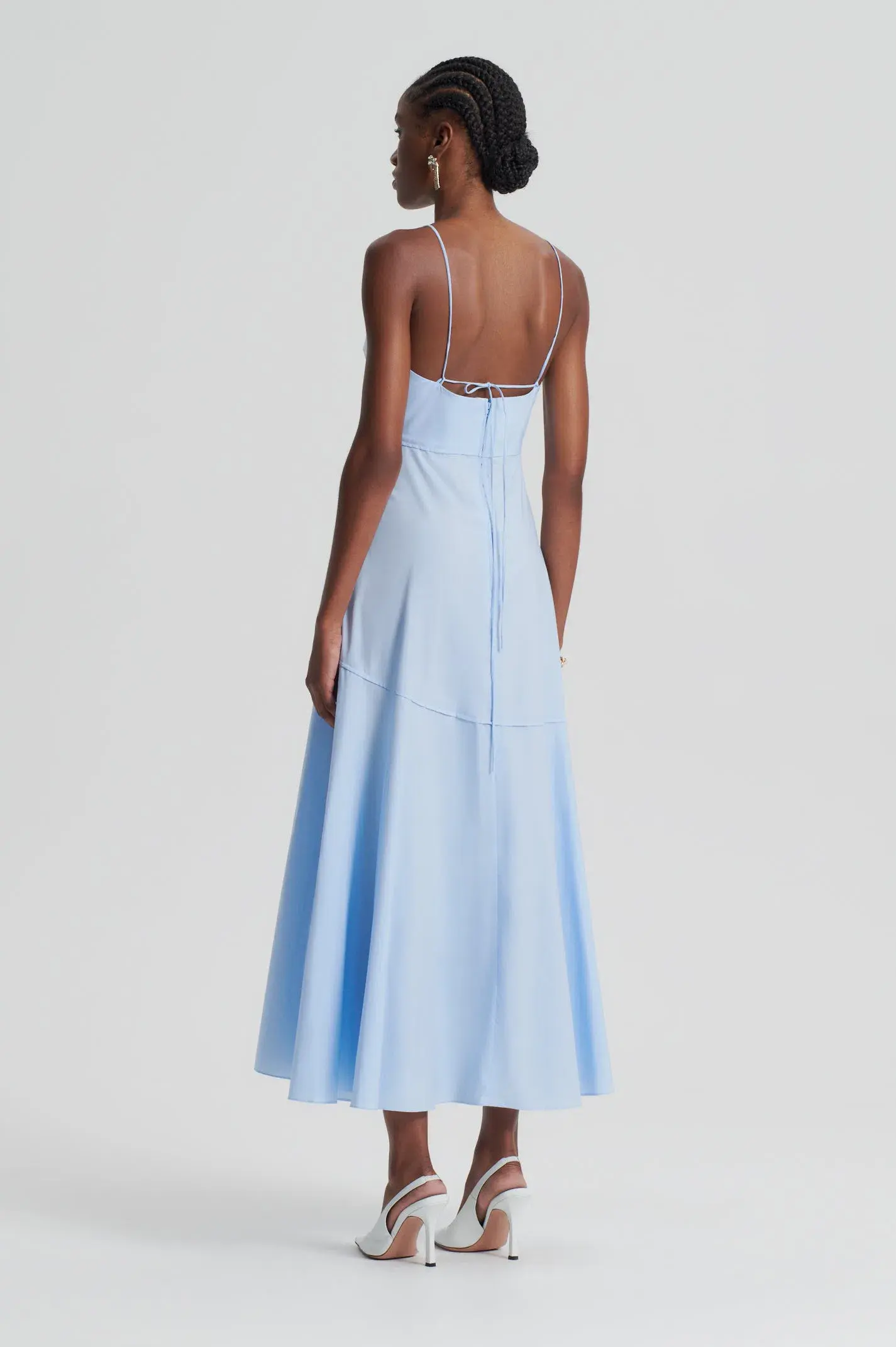Scanlan Theodore Parachute Strappy Dress Blue Size 6 / XS - Image 3