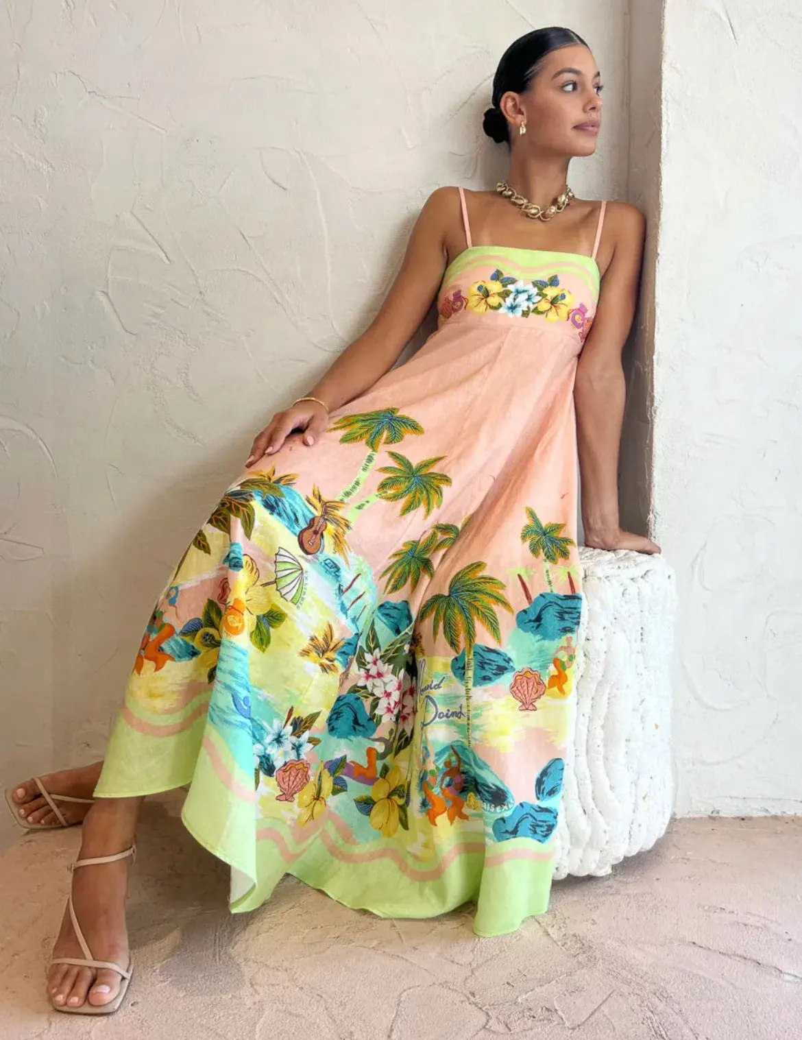 Alemais Mermaid Point Sundress Print Size 10 - Image 2