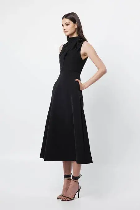 Mossman Cosmic Maxi Dress Black Size 8  for rent on The Volte - main image