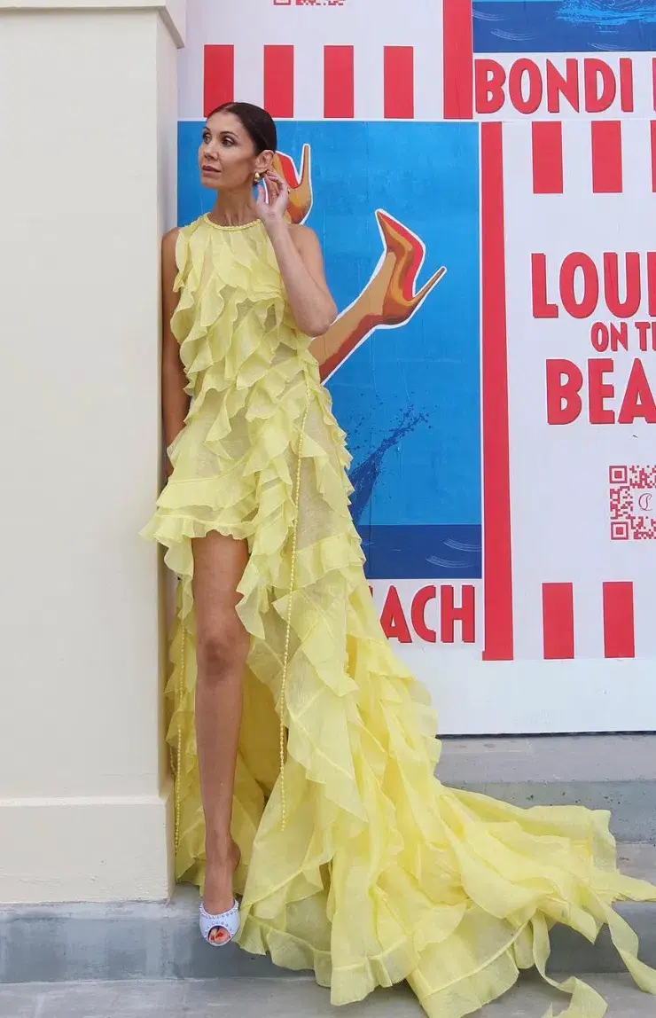 Zimmermann Wonderland Sleeveless Ruffle Gown Lemon Size 1/AU 10 - Image 1