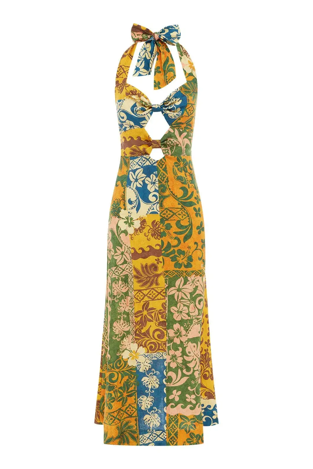 Alemais Archie Halter Midi Dress Multi Size 8 - Image 3