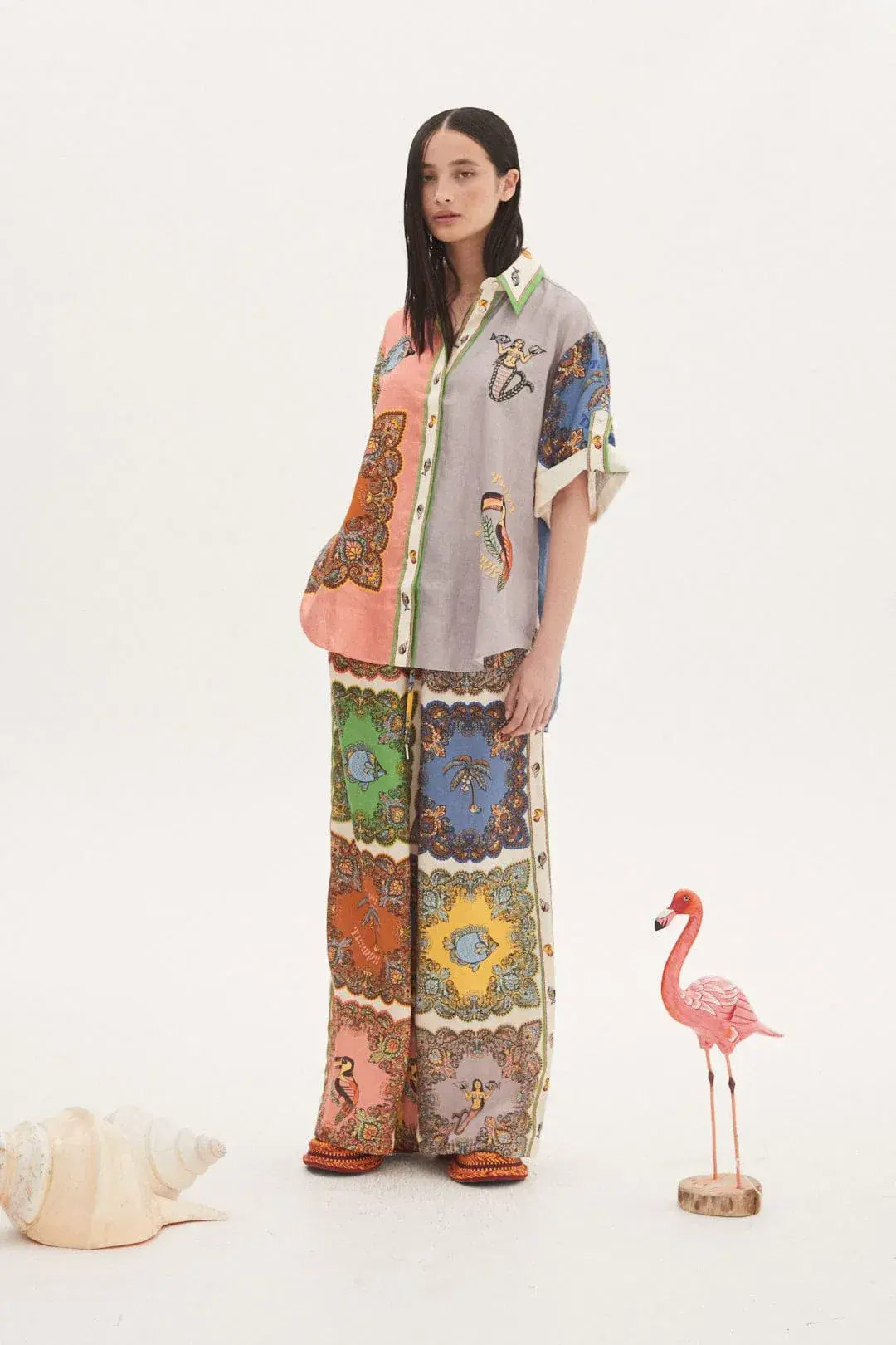 Alemais Trippy Troppo Shirt And Pant Set Multi Size 8  - Image 1