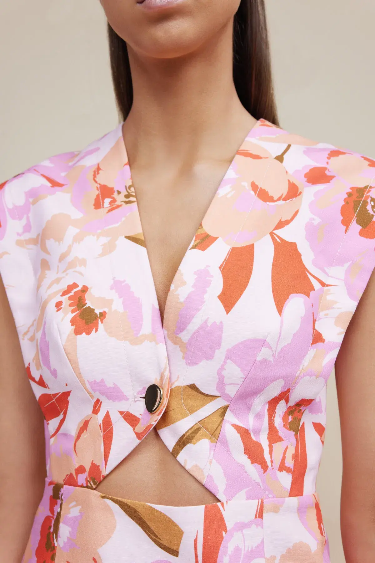 Acler Quincy Mini Dress Floral Size 10 - Image 3