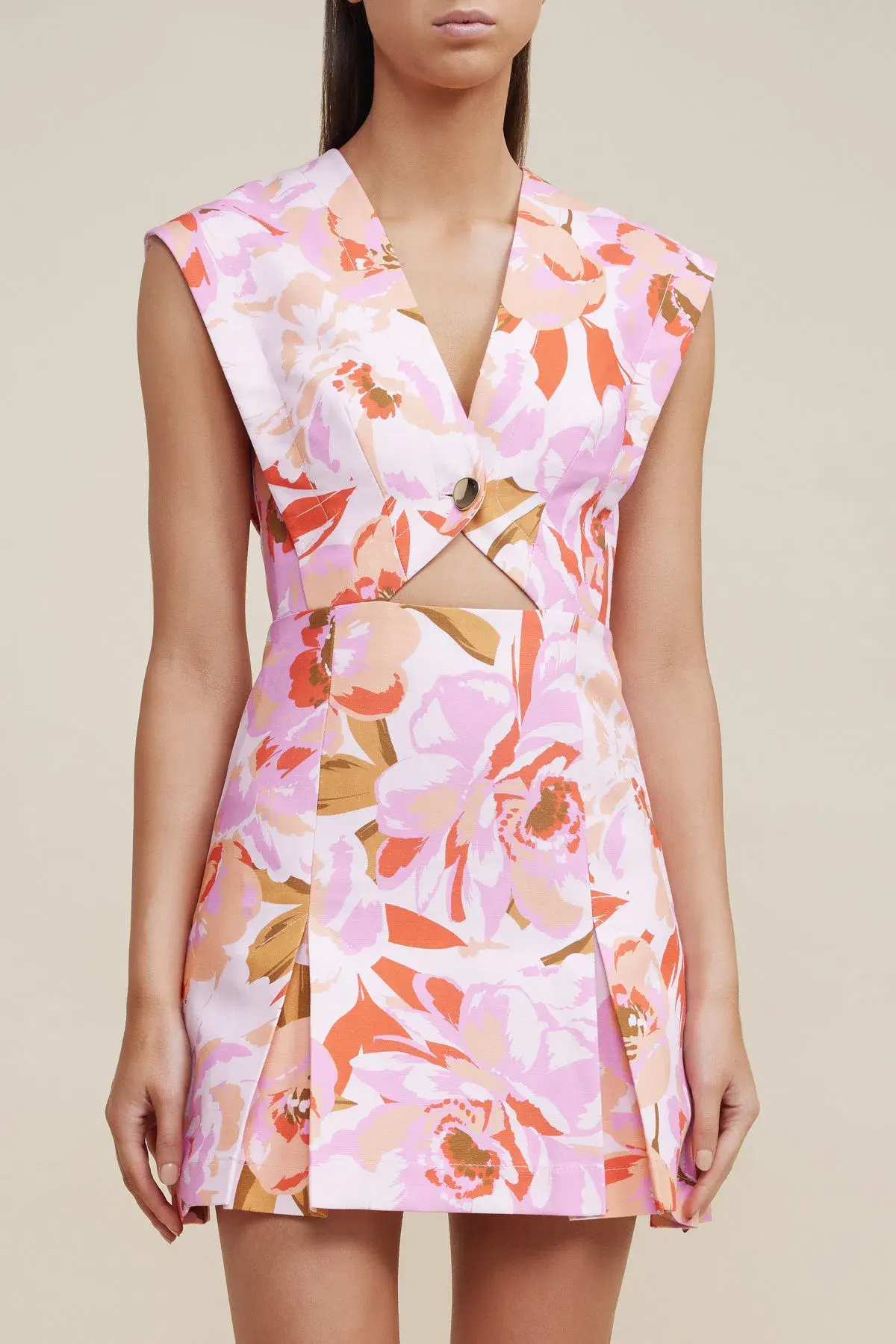 Acler Quincy Mini Dress Floral Size 10 - Image 2