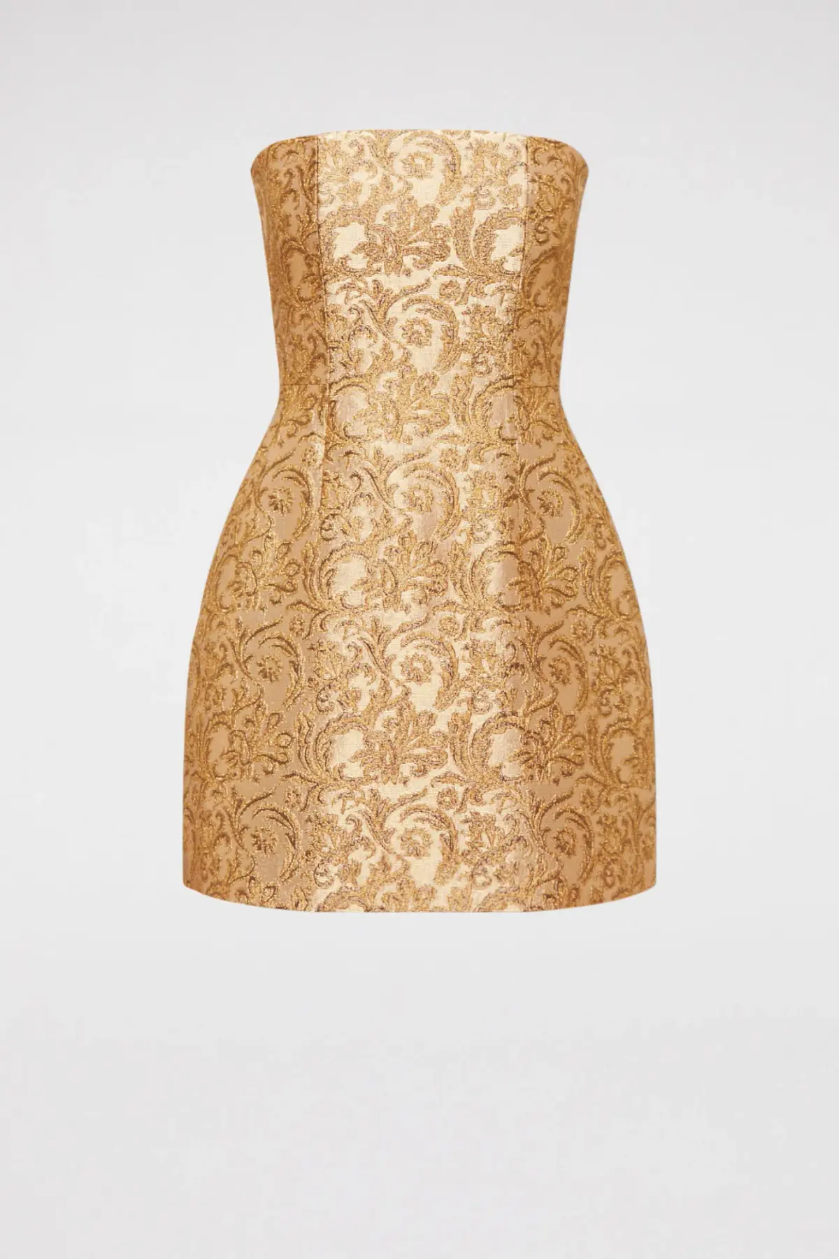 Scanlan Theodore Brocade Dress Gold Size 10 - Image 2