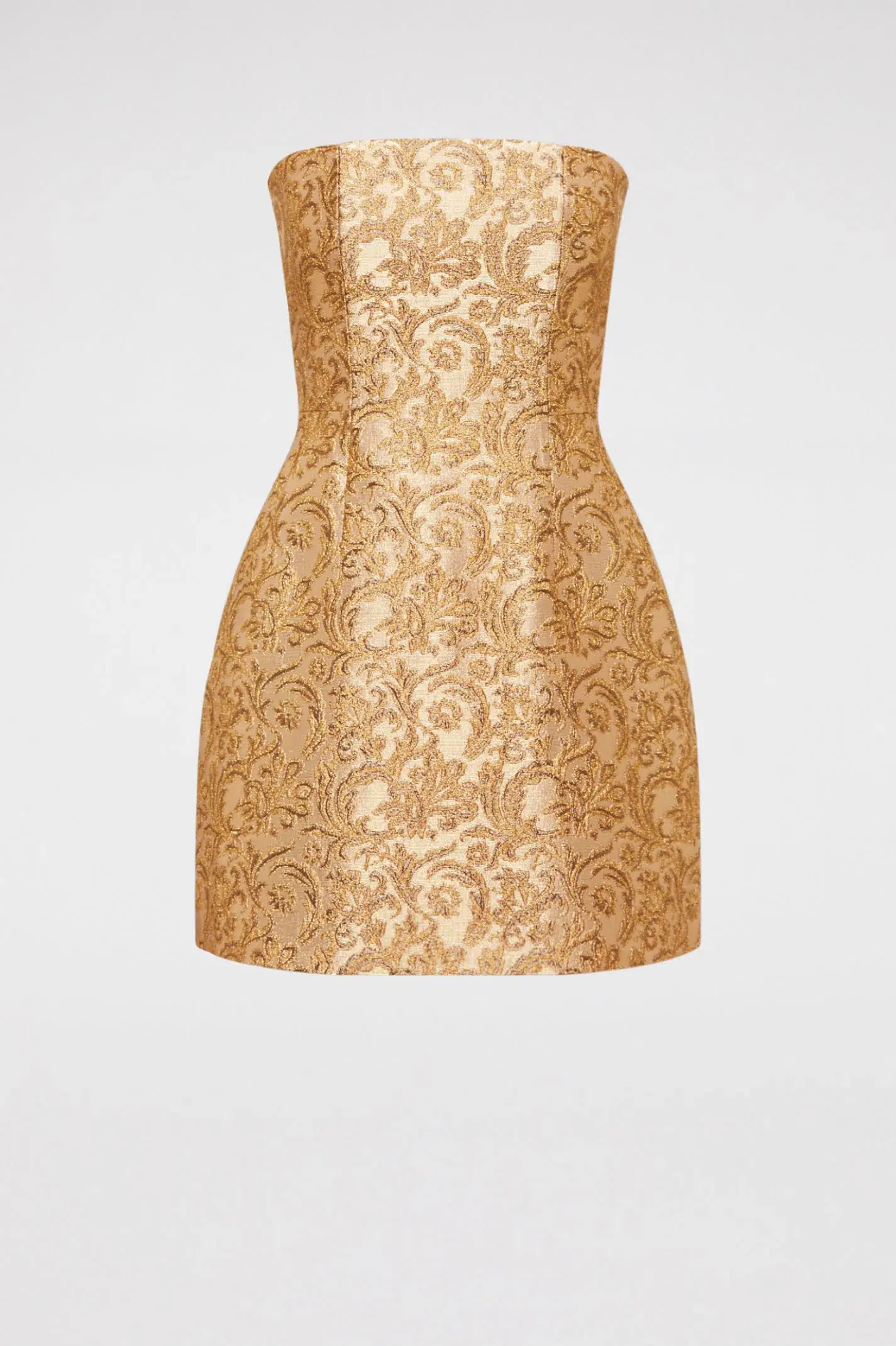Scanlan Theodore Brocade Dress Gold Size 10 - Image 2