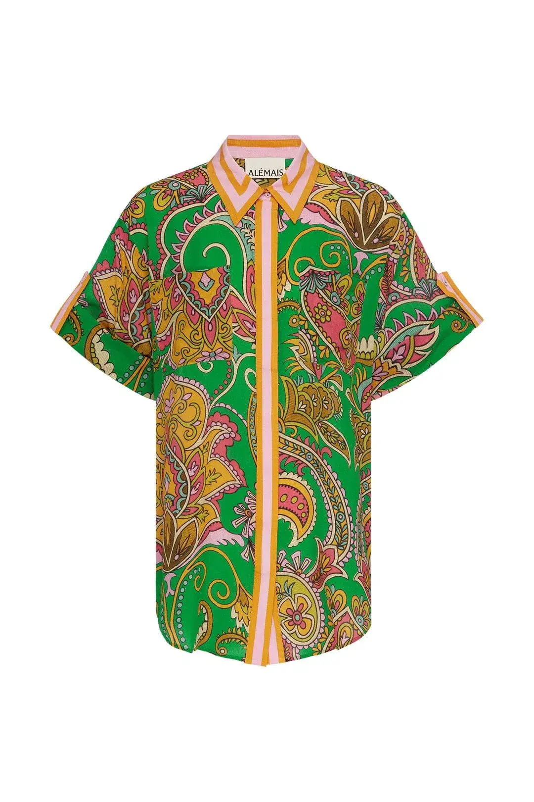 Alemais Marion Shirt And Pant Set Green/Print Size 8 - Image 2