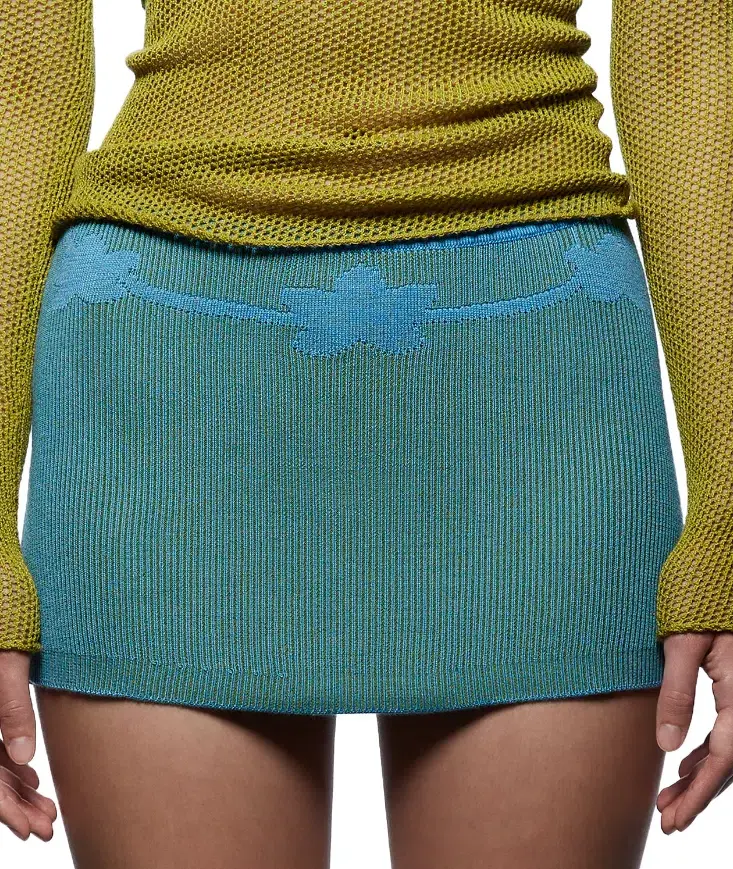 Tank Air Studio Lotus Mini Skirt Aqua  Size 6  for rent on The Volte - main image