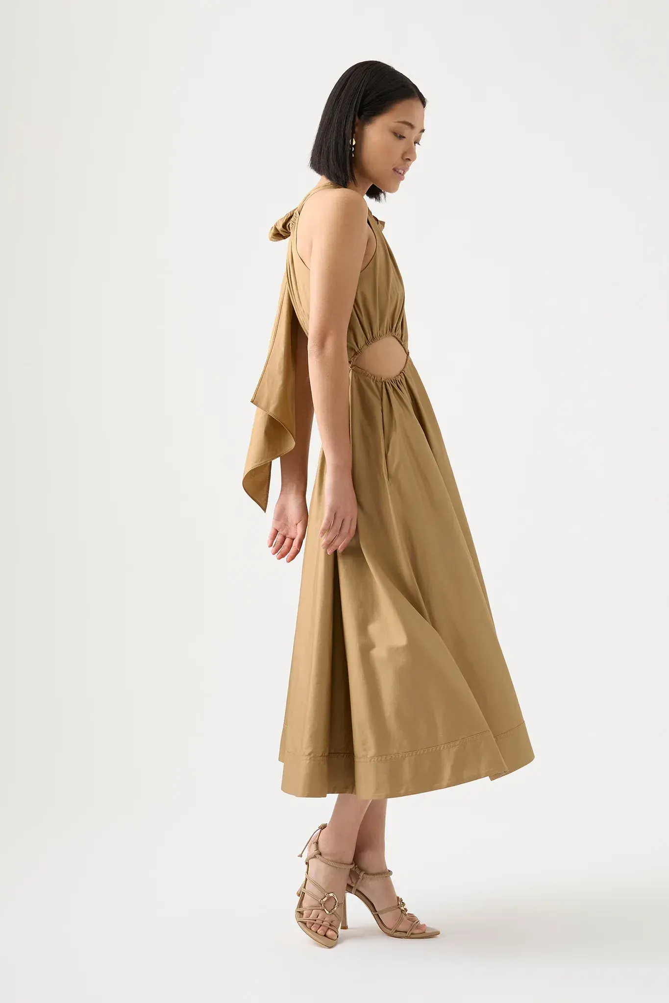 Aje Henriette Tie Strap Midi Dress Willow Size 12 - Image 2