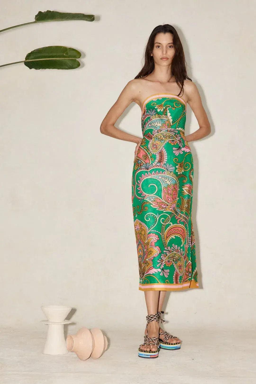 Alemais Marion Bodice Dress Emerald Size 8 - Image 1