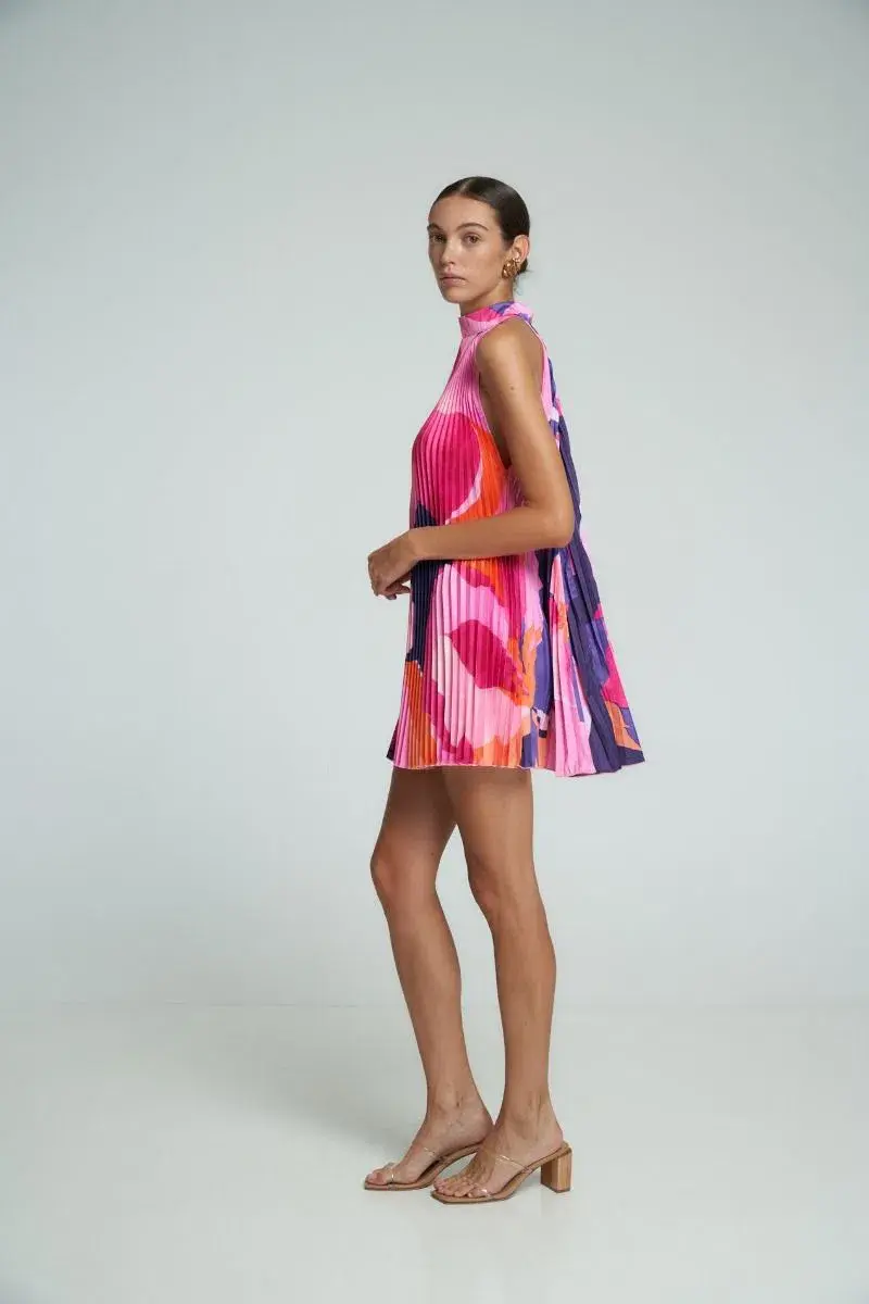 L'Idee Amour Halterneck Mini Dress Capri Size 8  for rent on The Volte - main image