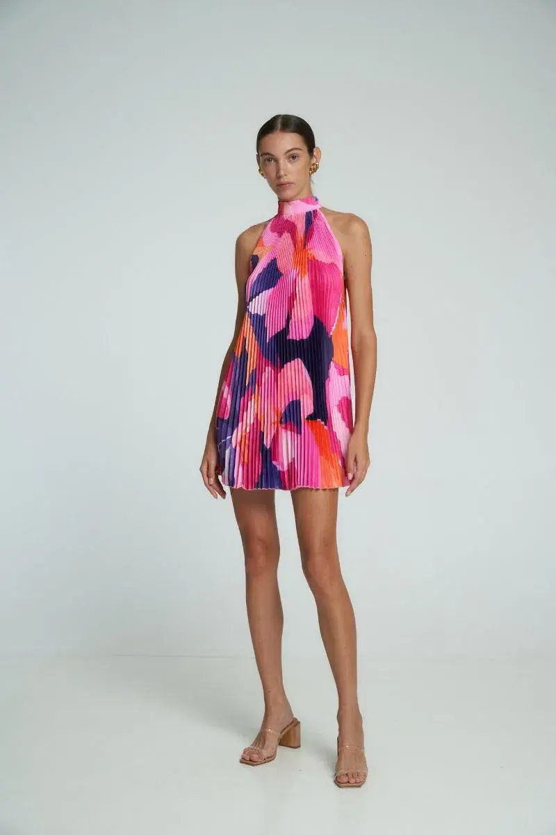 L'Idee Amour Halterneck Mini Dress Capri Size 8  for rent on The Volte - main image