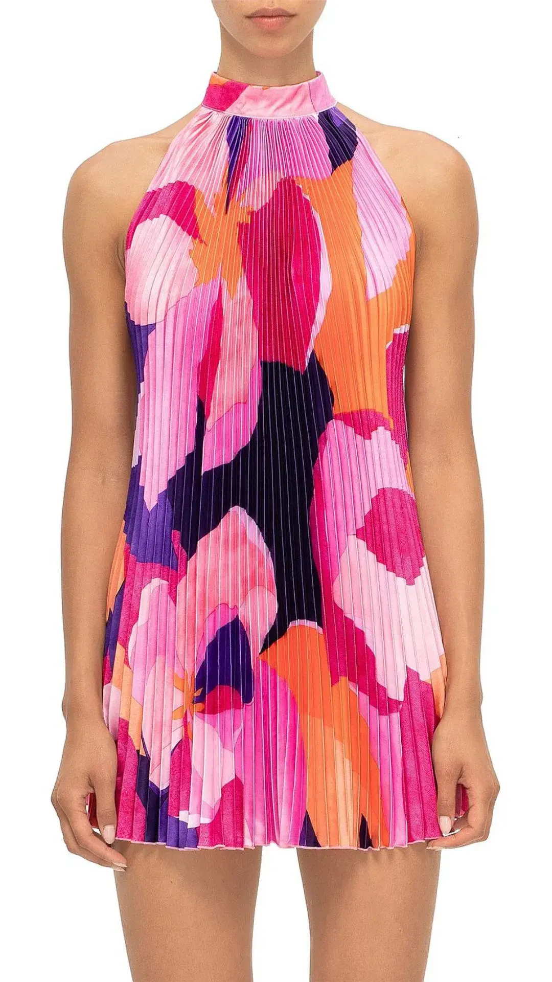 L'Idee Amour Halterneck Mini Dress Capri Size 8  for rent on The Volte - main image