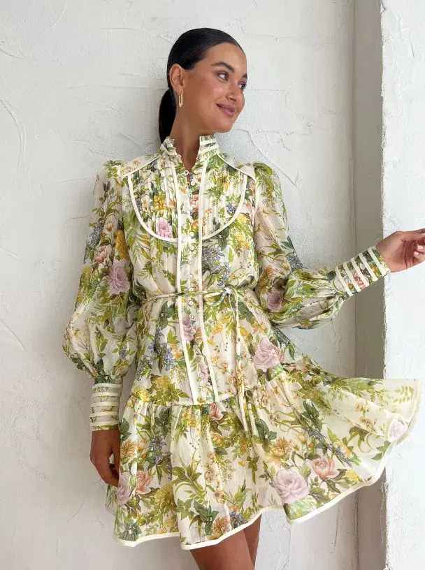 Alemais Eden Mini Dress Floral Size 10 - Image 1