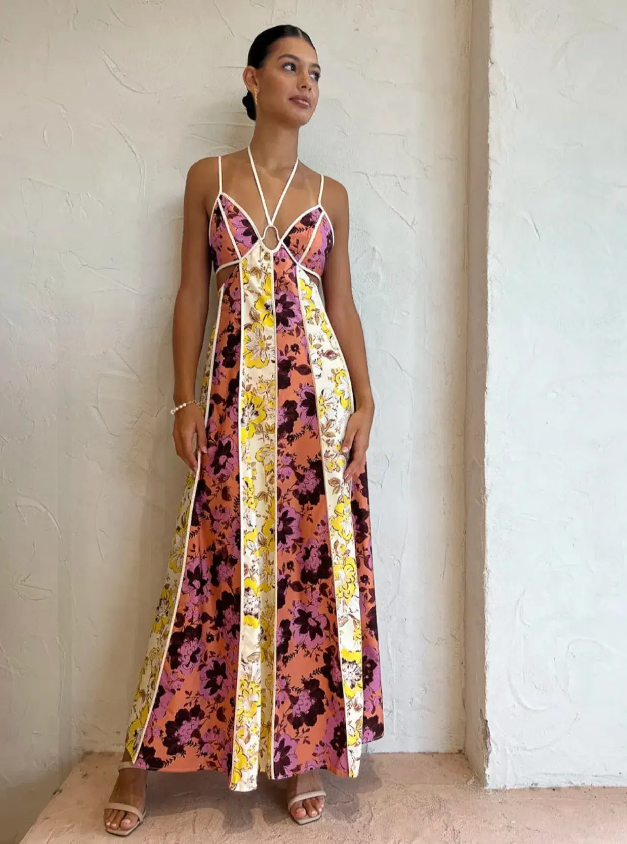 Significant Other Ana Maxi Dress in Floral Mix Multi-colored Size AU 8 - Image 1