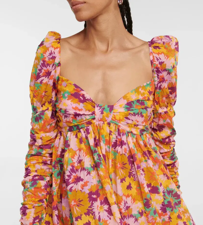 Zimmermann Floral Cotton Mini Dress Size 1 / AU 10  - Image 5