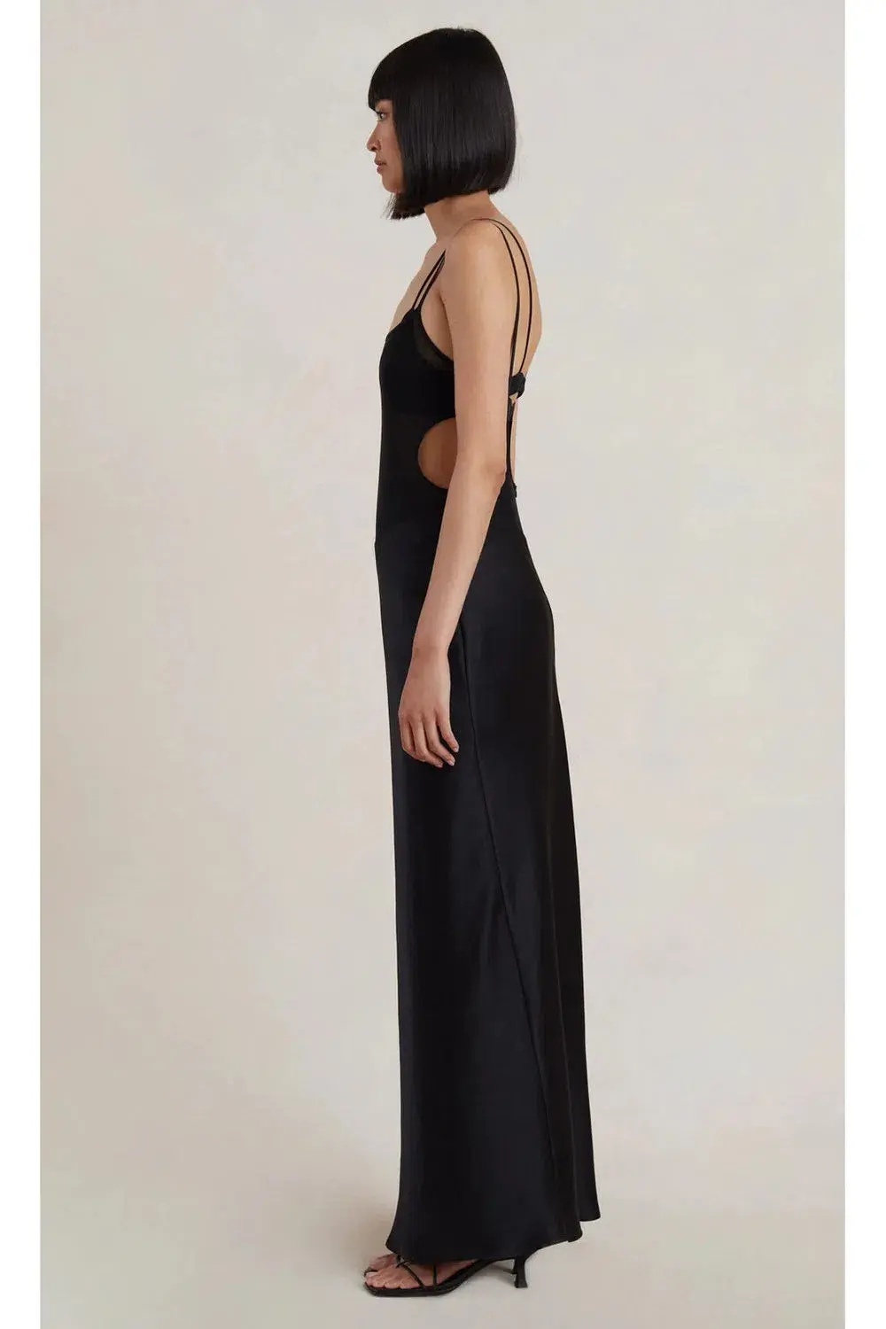 Bec & Bridge Lindsey Cut Out Maxi Dress Black Size AU 6 - Image 3