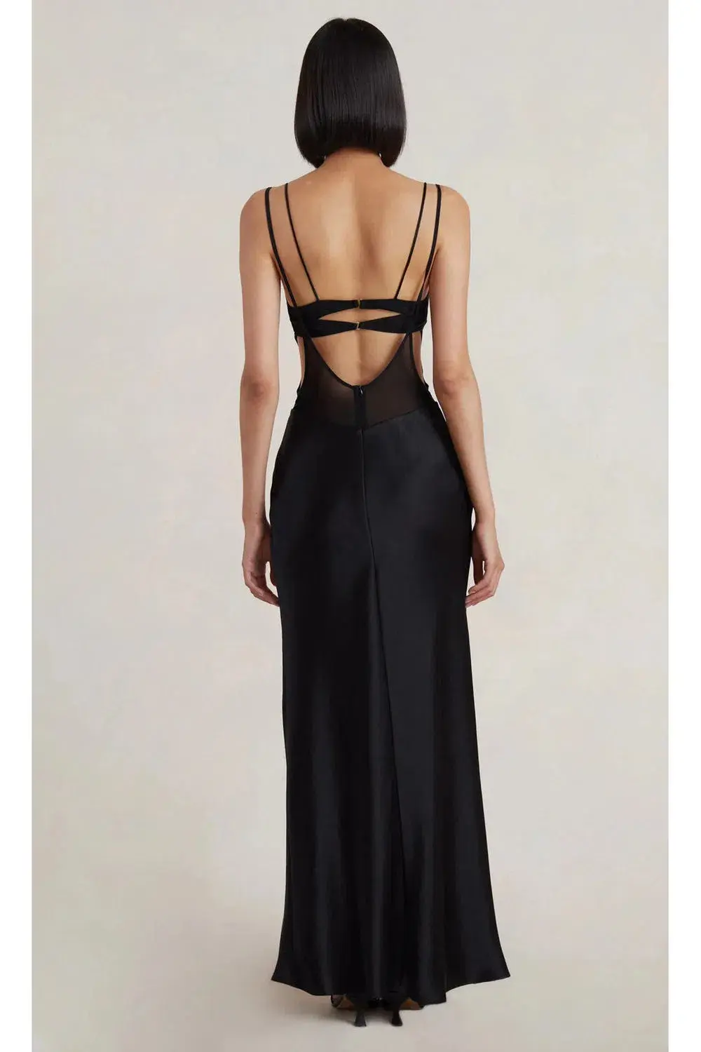Bec & Bridge Lindsey Cut Out Maxi Dress Black Size AU 6 - Image 2