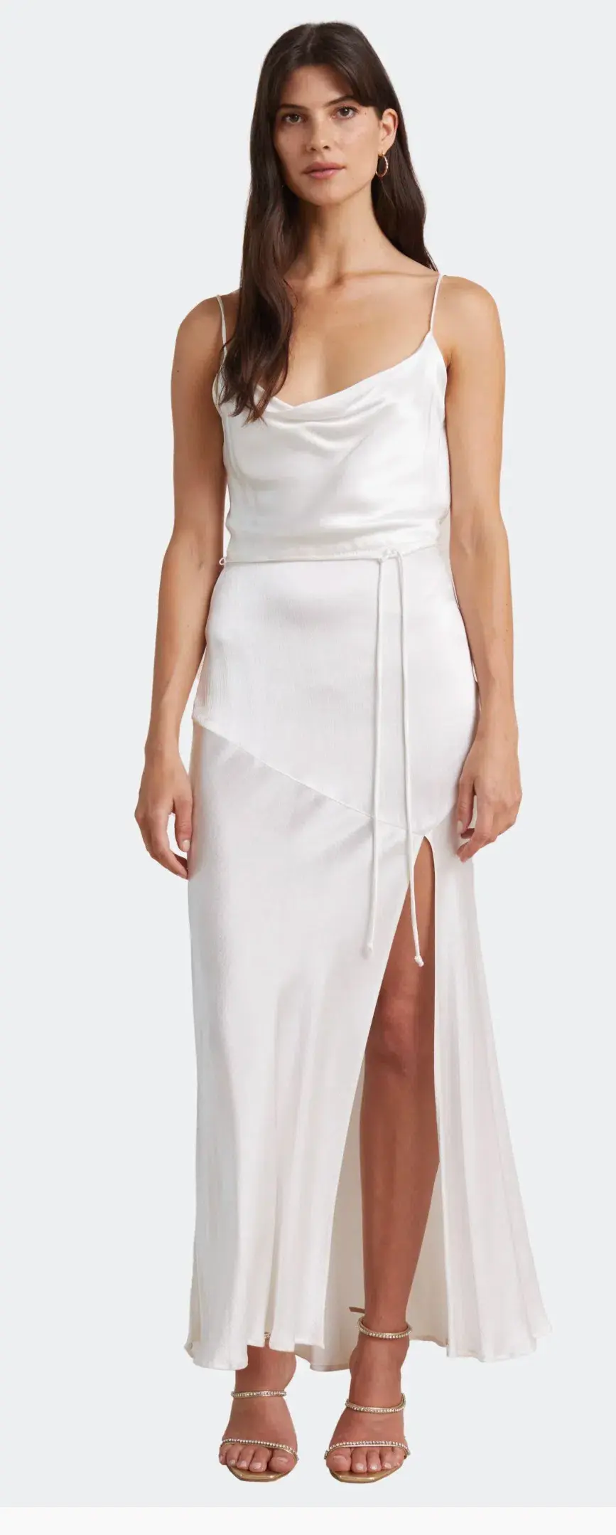 Bec & Bridge Moon dance Midi in Ivory Size AU 10 - Image 1