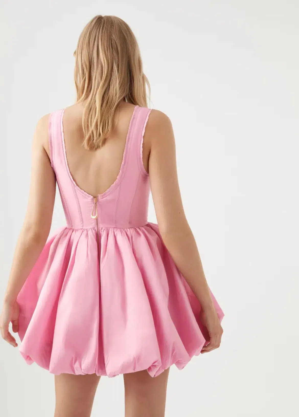 Aje Suzette Bubble Mini Dress Pink Size AU 10 - Image 3
