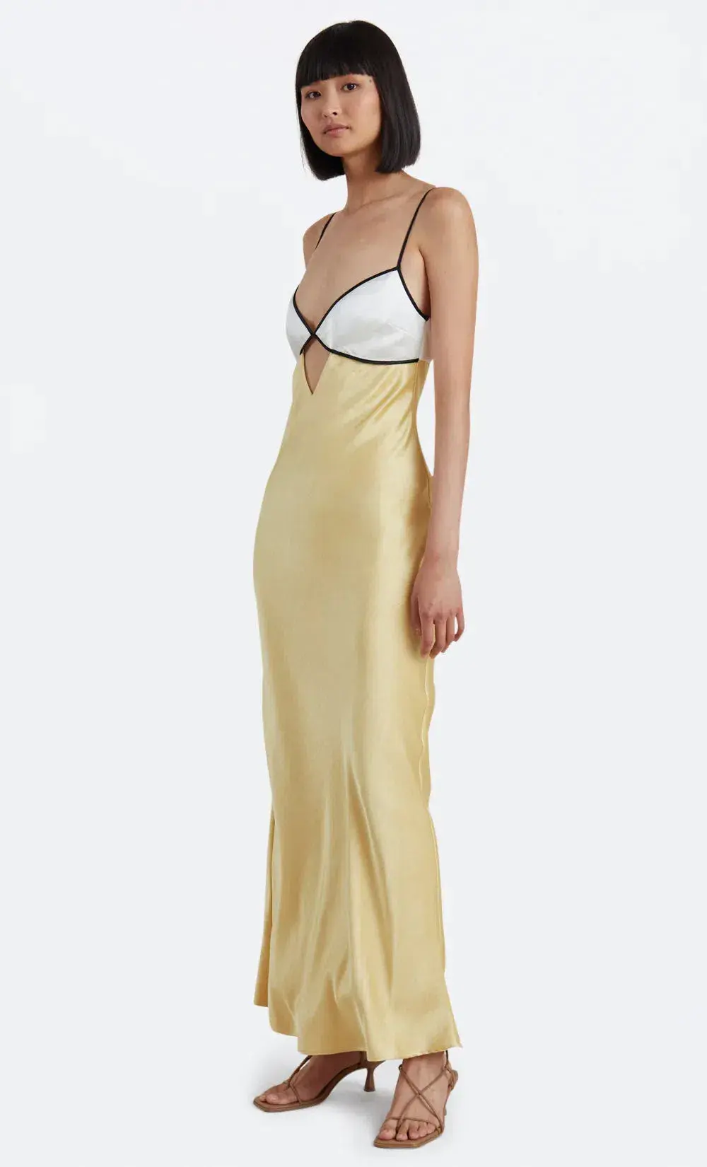 Bec & Bridge Nadia Bustier Maxi Dress Yellow Size AU 10 - Image 2