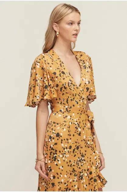 Lover Artiste Wrap Dress Print Size 14 - Image 2