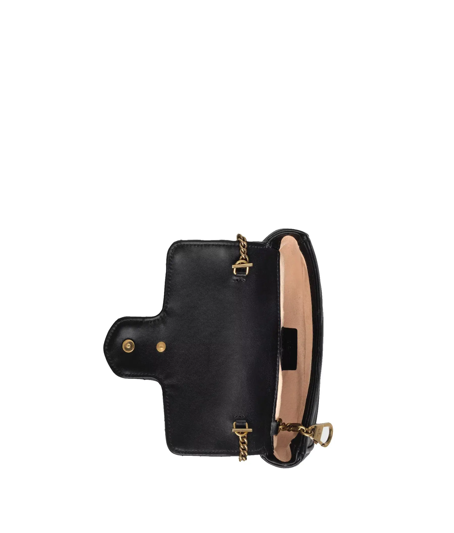 Gucci Marmont Matelelasse Leather Super Mini Bag Black  - Image 3