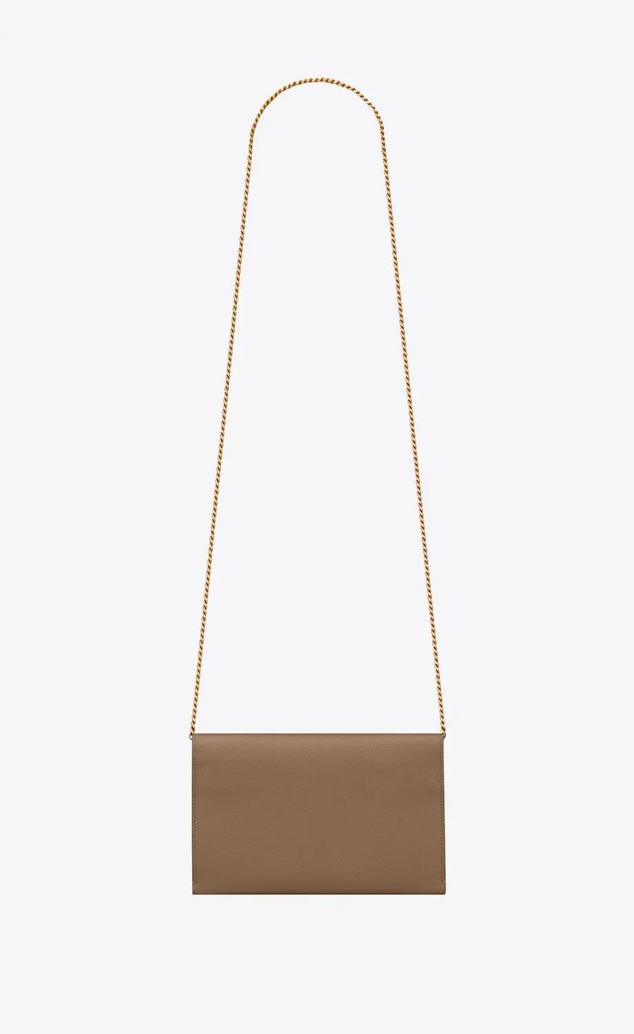 Saint Laurent Uptown Chain Wallet in Taupe - Image 2