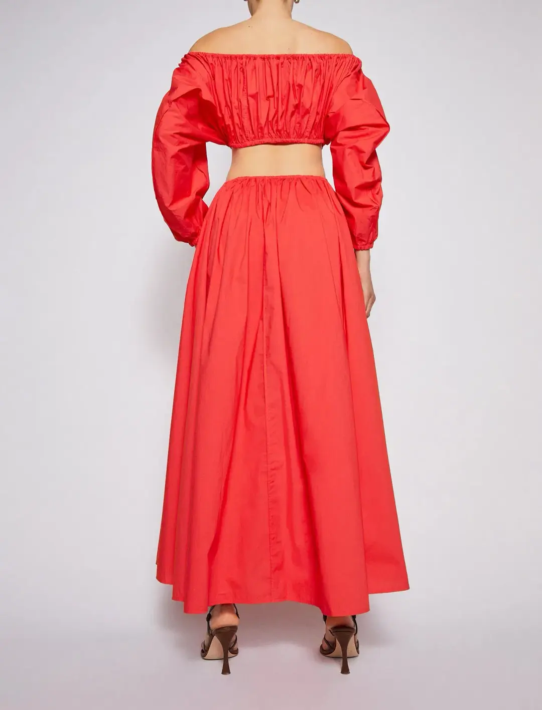 Scanlan Theodore Parachute Cotton Gather Dress Poppy Size 8 for rent on The Volte - main image