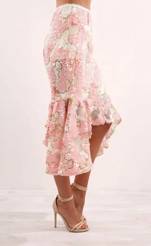 Asilio Luck Be A Lady Top & Skirt Set Sequin Size 10 - Image 4