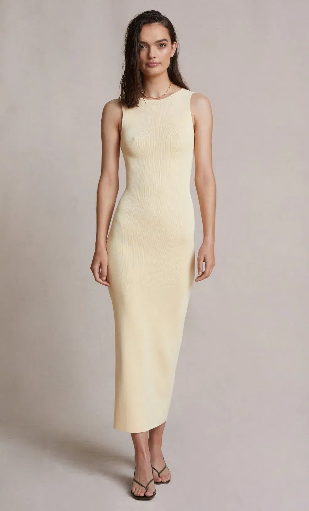 Bec & Bridge Sorbet Summer Midi Dress Yellow Size 6 - Image 3