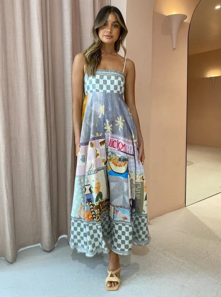 Alemais Emma Gale Sundress Print Size 12 - Image 4