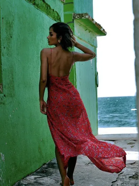 Rat & Boa Palermo Floral Maxi Dress Red Size L / Au 10-12  - Image 4