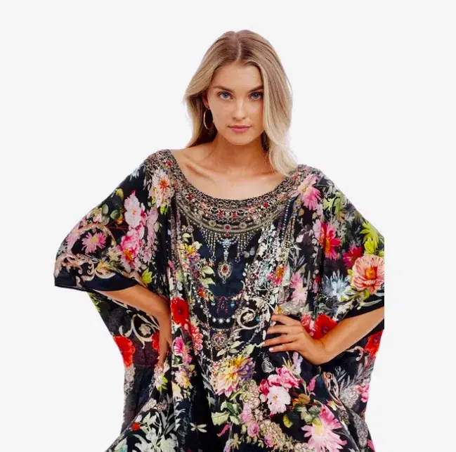 Camilla Hampton Hive Round Neck Kaftan One Size - Image 2
