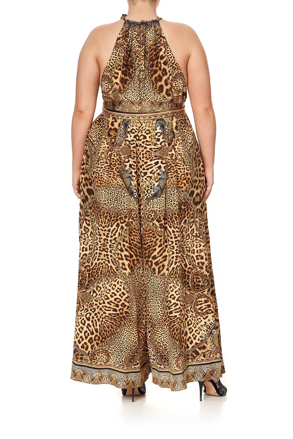 Camilla Drawstring Neck Jumpsuit in Lady Lodge Size L / Au 14 - Image 3