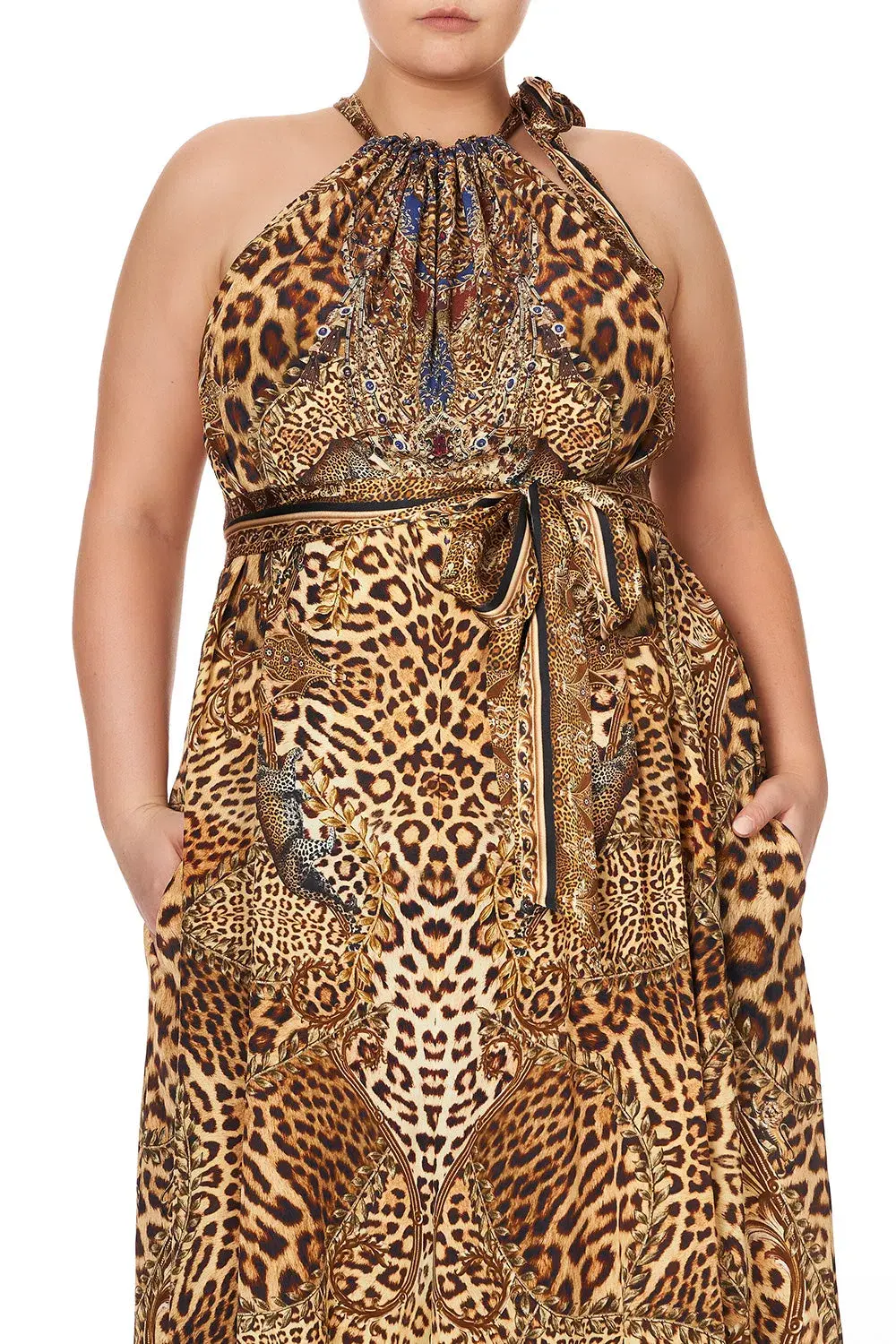 Camilla Drawstring Neck Jumpsuit in Lady Lodge Size L / Au 14 - Image 2