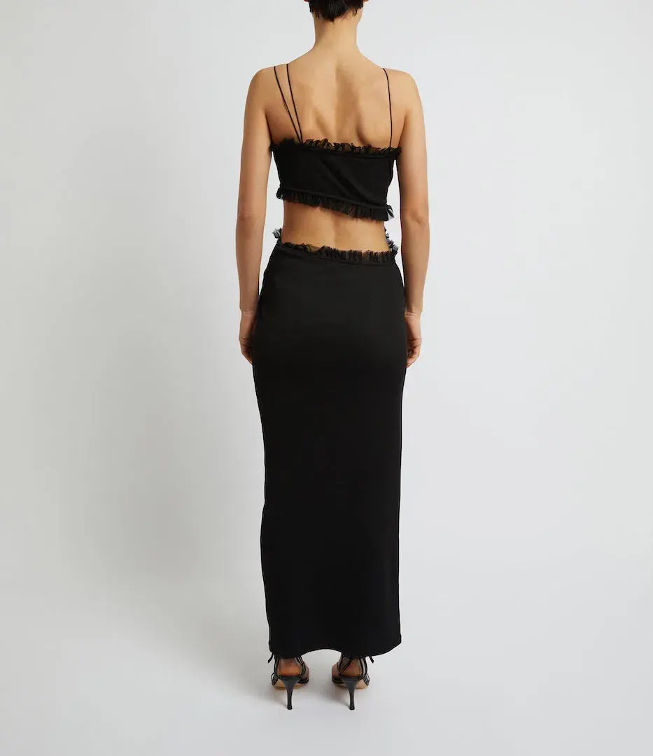 Christopher Esber Carina Interlinked Dress Black Size 6 / XS for rent on The Volte - main image
