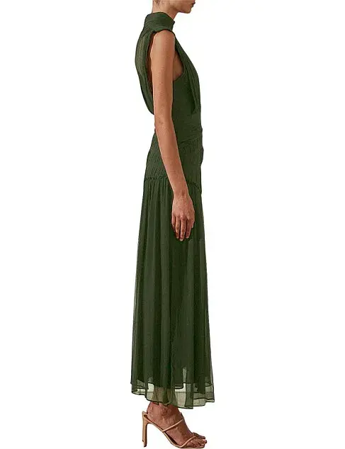 Shona Joy Clemence High Neck Midi Dress - size 10 - Image 2