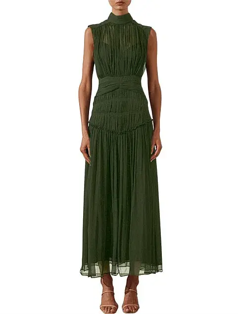 Shona Joy Clemence High Neck Midi Dress - size 10 - Image 1