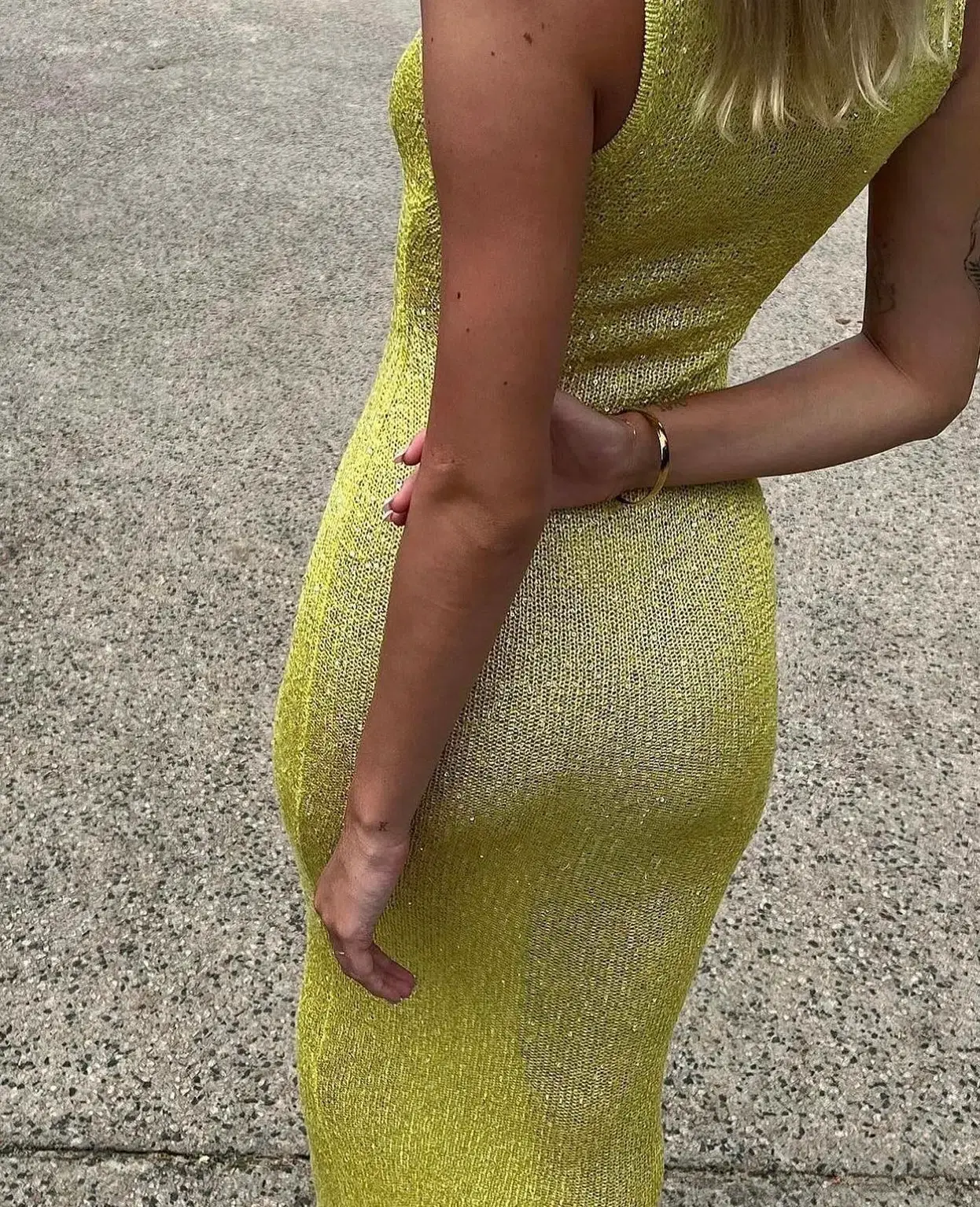 Asta Resort Natalia Dress Chartreuse Size 8 - Image 3