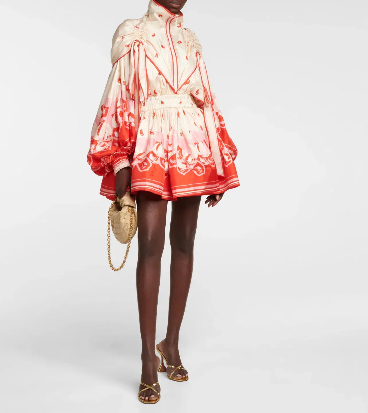 Zimmermann High Tide Silk Mini Dress Red Sailboats Size 0 / Au 8 - Image 1