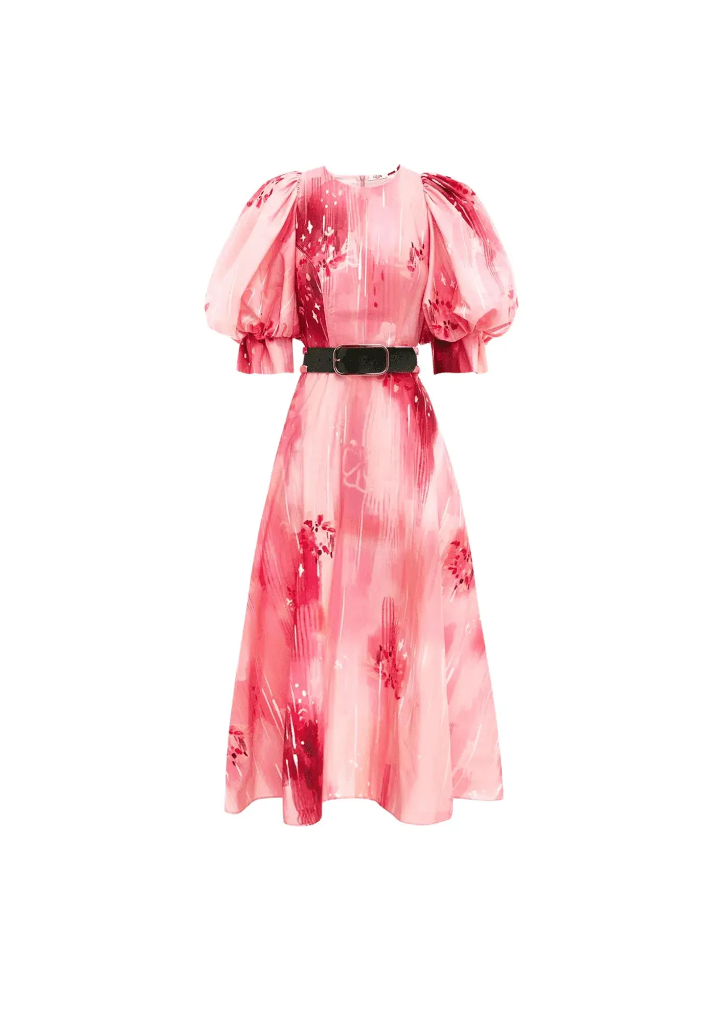 LEO LIN Clementine Puff Sleeve Midi Dress Size 10 - Image 2