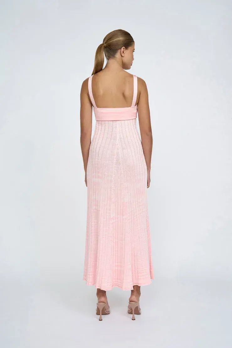 By Johnny Adelita Knit Midi Dress Pink Size 8  - Image 2