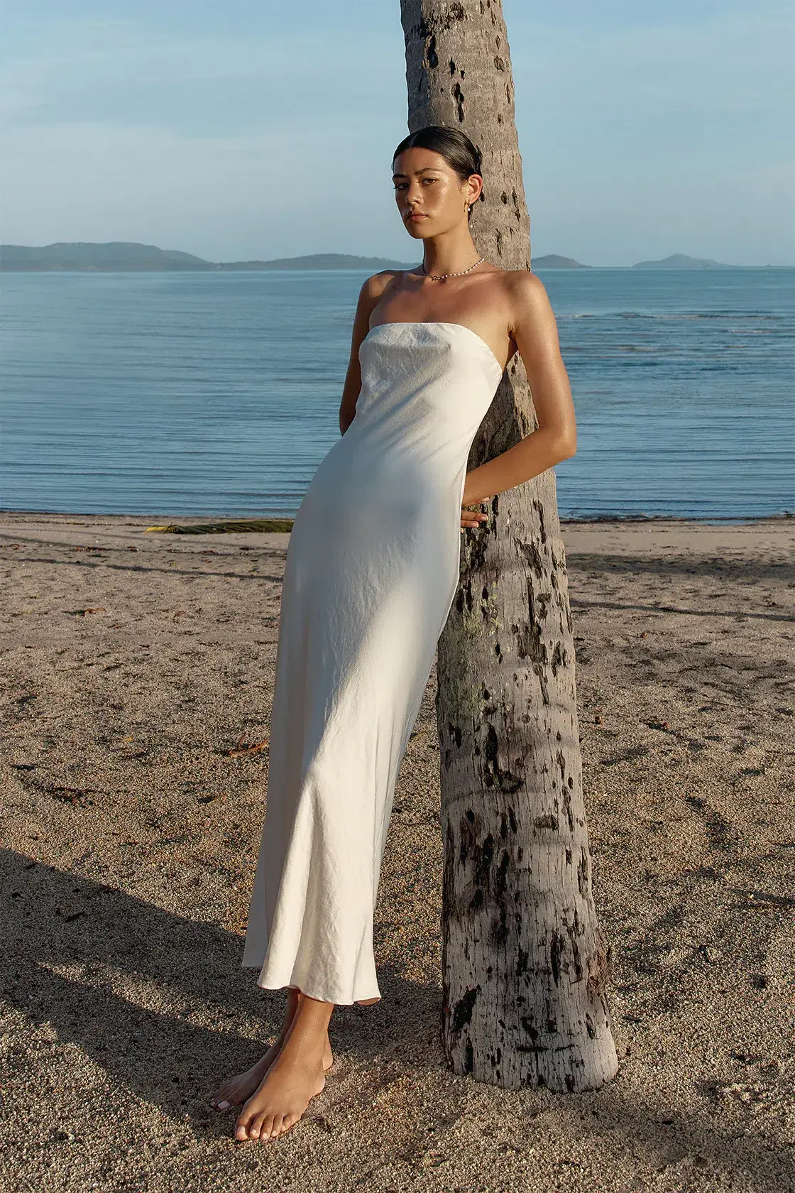 Kookai Milan Ivy Slip Dress Ivory Size 36/AU 8 - Image 2