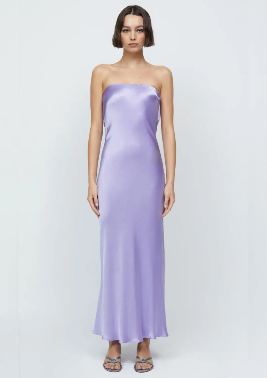 Bec & Bridge Moon Dance Strapless Maxi Dress Lilac Size S / AU 8 for rent on The Volte - main image