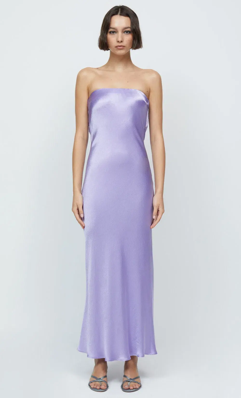 Bec & Bridge Moon Dance Strapless Maxi Dress Lilac Size S / AU 8 for rent on The Volte - main image