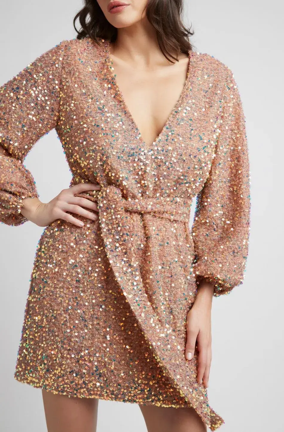 Sheike Xanadu Dress Gold Size AU 8 - Image 4