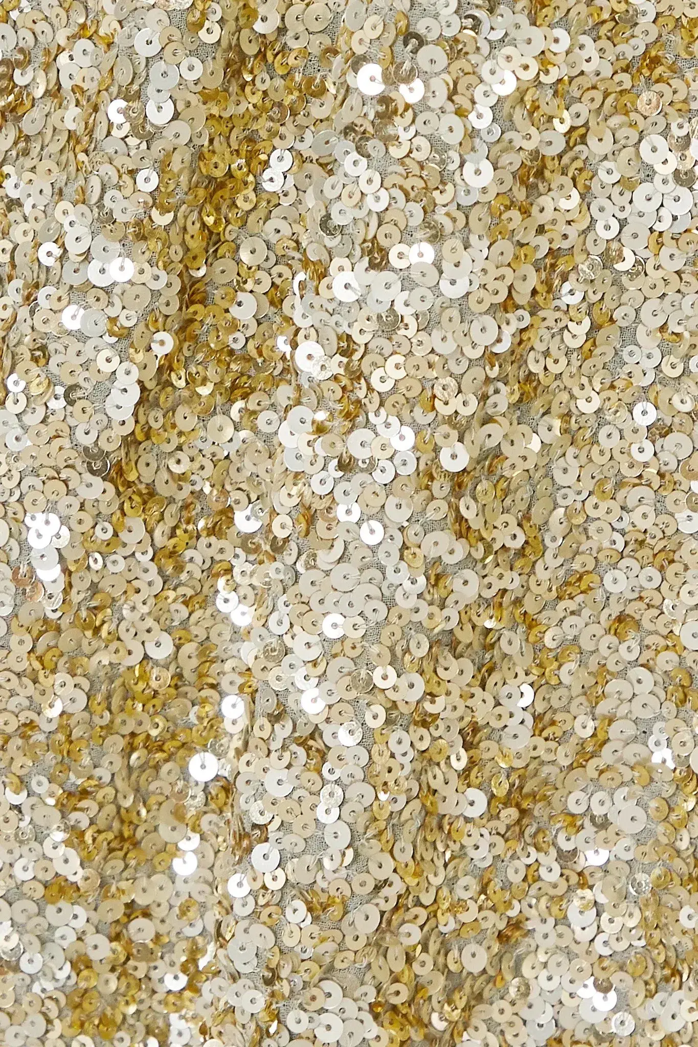  Retrofete 'Aubrielle' Sequined Mini Dress Gold Size XS / 6 - Image 3