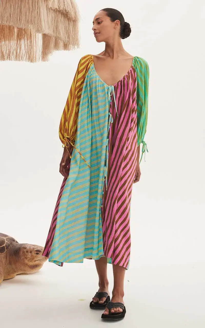 Alemais Bobbie Pool Dress Multi-colored Size AU 14 - Image 1