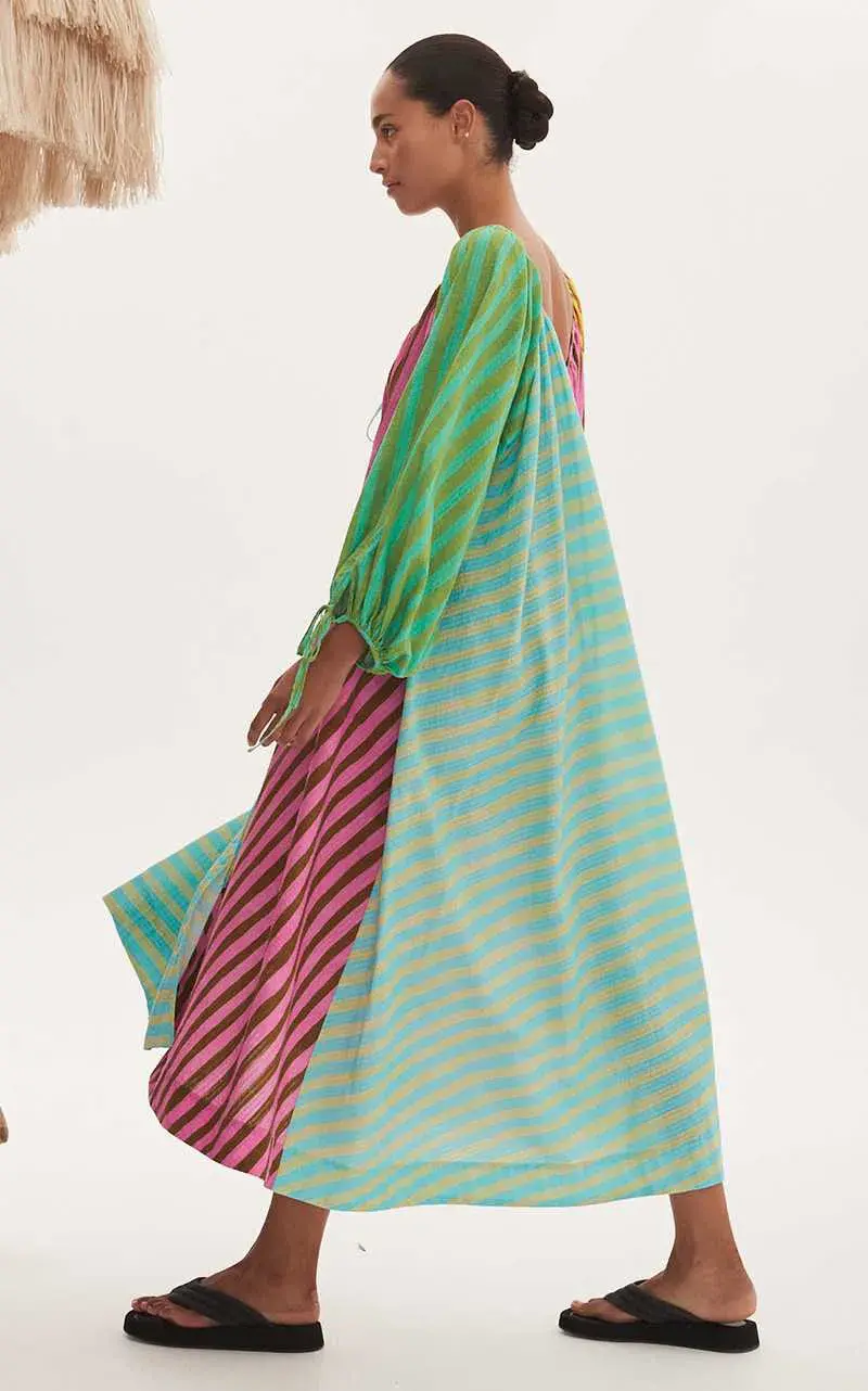 Alemais Bobbie Pool Dress Multi-colored Size AU 14 for rent on The Volte - main image